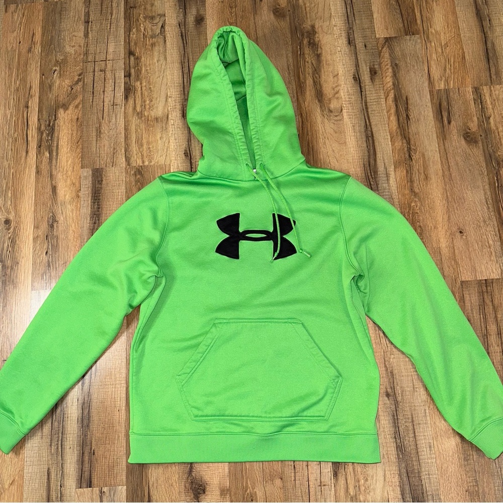 Under Armour Kid’s Bright Green Hoodie Size Medium